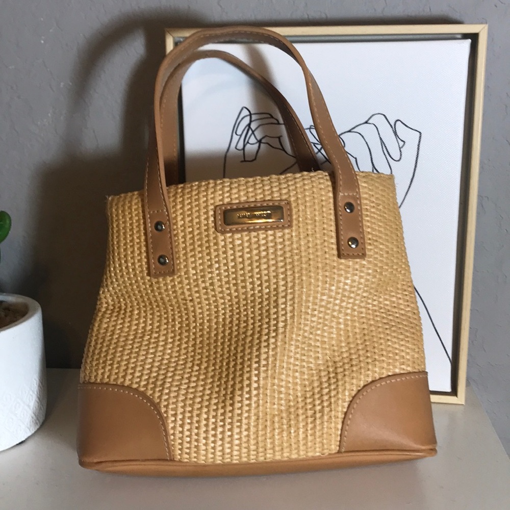Nine West straw mini bag
